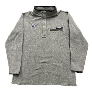 Columbia PFG Sacramento Kings Fleece Pullover Mens XL Gray Snap Neck NBA Jacket